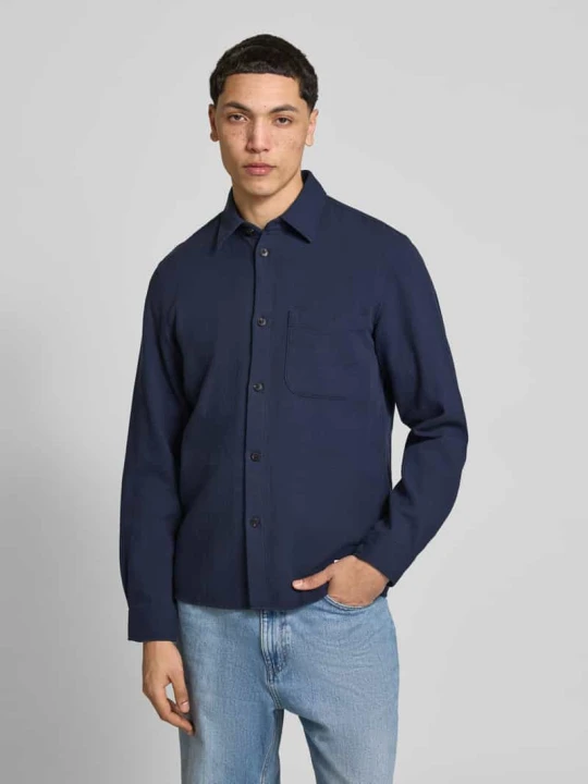 Zdjęcie produktu Koszula casualowa z czystej bawełny o kroju regular fit Marc O'Polo Granatowy