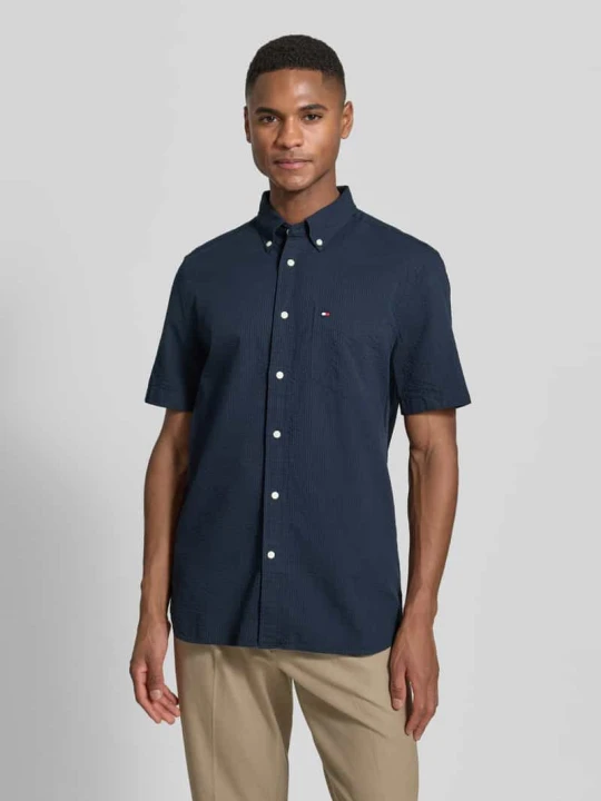 Zdjęcie produktu Koszula casualowa z czystej bawełny o kroju regular fit Tommy Hilfiger Granatowy