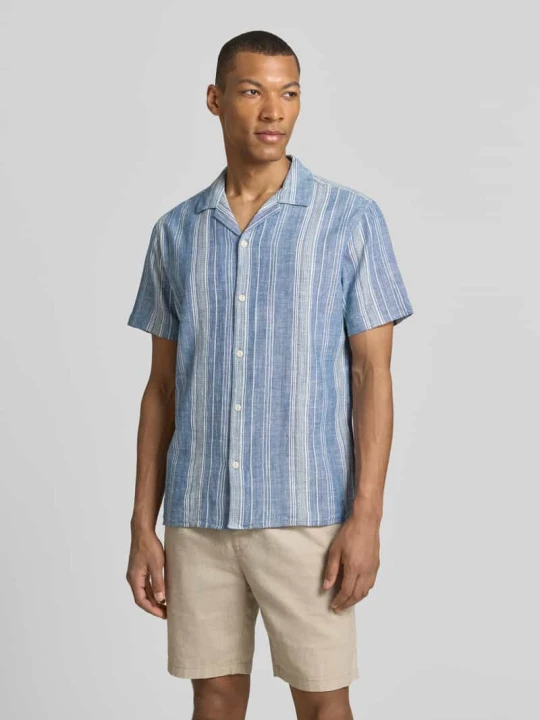 Zdjęcie produktu Koszula casualowa z domieszką lnu w kroju regular fit model 'Summer' Jack&Jones Błękitny
