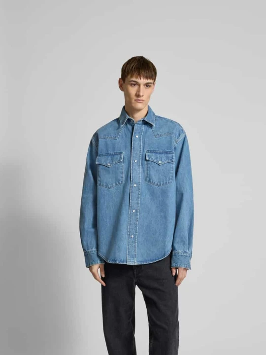 Zdjęcie produktu Koszula casualowa z imitacji denimu Vetements Jeansowy niebieski