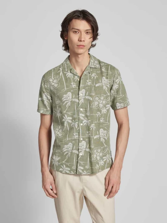 Zdjęcie produktu Koszula casualowa o kroju regular fit z kołnierzem z połami model ‘CAIDEN’ Only & Sons Jasnozielony
