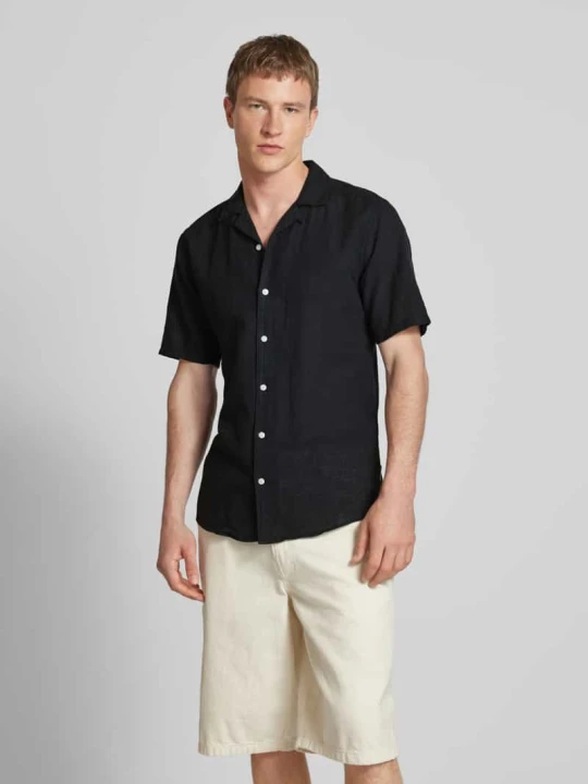 Zdjęcie produktu Koszula casualowa z kołnierzem z połami model ‘CAIDEN’ Only & Sons Czarny