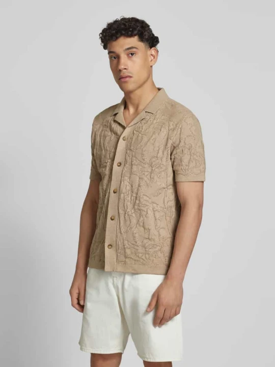 Zdjęcie produktu Koszula casualowa z kołnierzem z połami model ‘DAN’ Only & Sons Beżowy