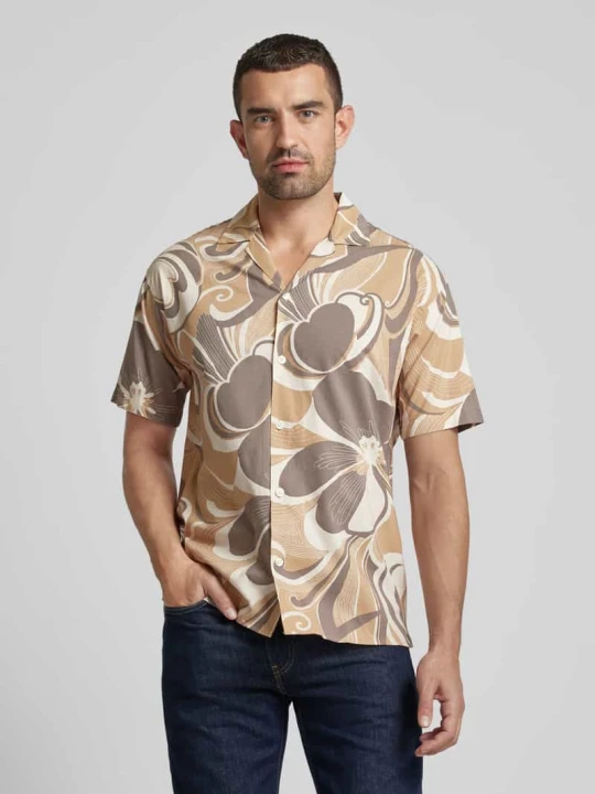 Zdjęcie produktu Koszula casualowa o kroju regular fit z bawełną model ‘LAPALMA’ Jack&Jones Jasnobrązowy