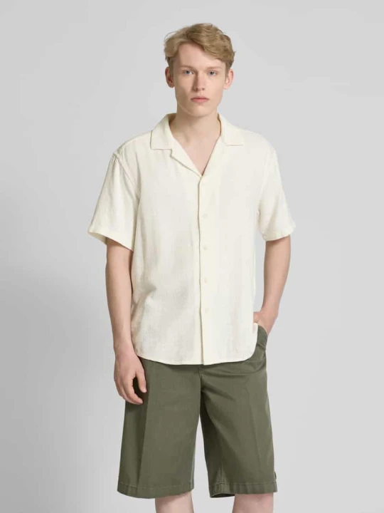 Zdjęcie produktu Koszula casualowa z kołnierzem z połami model ‘LATHAM’ Only & Sons Złamany biały