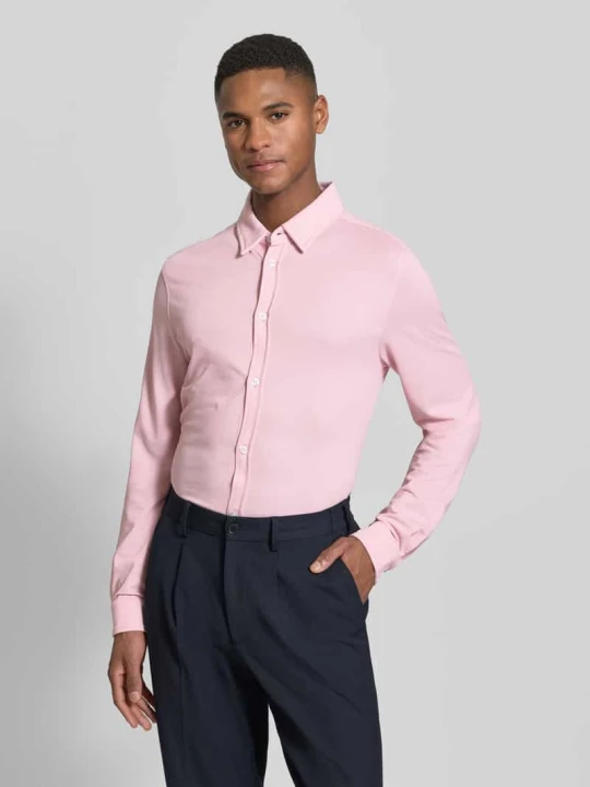 Zdjęcie produktu Koszula casualowa z kołnierzykiem kent, krój slim fit, model 'Roni' CINQUE Mocnoróżowy