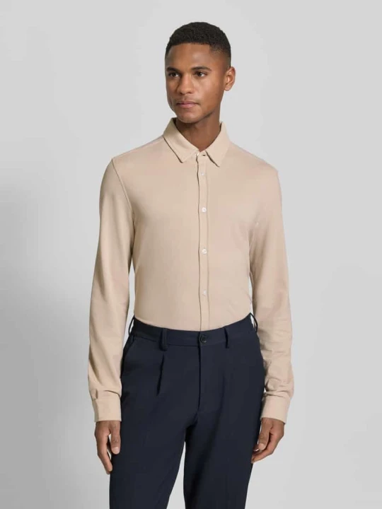 Zdjęcie produktu Koszula casualowa z kołnierzykiem kent, krój slim fit, model 'Roni' CINQUE Jasnobrązowy