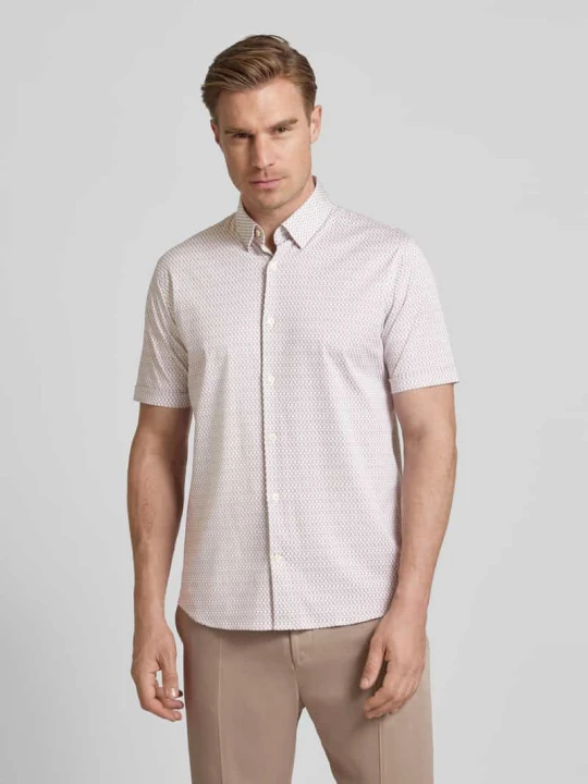 Zdjęcie produktu Koszula casualowa o kroju slim fit z kołnierzykiem typu kent Matinique Beżowy