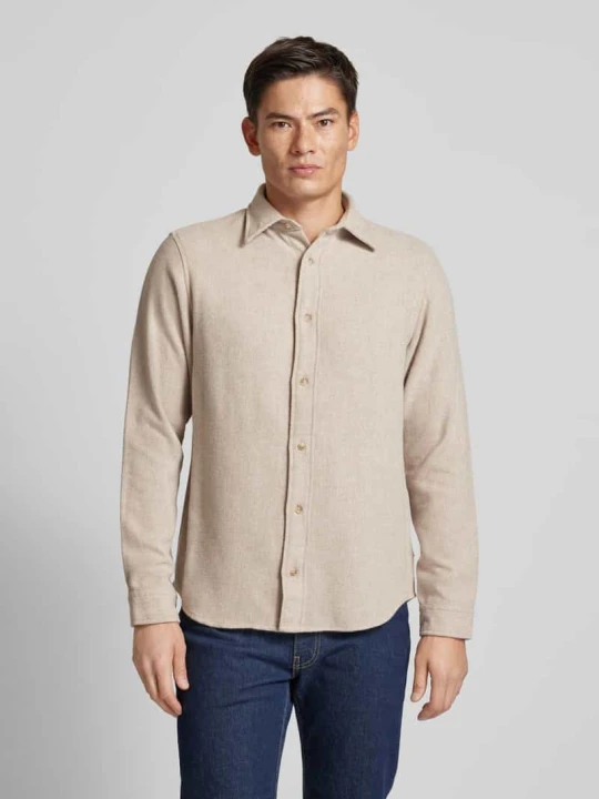 Zdjęcie produktu Koszula casualowa z kołnierzykiem typu kent model ‘REGENT’ Jack&Jones Złamany biały