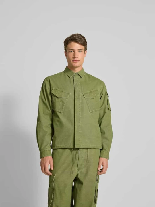 Zdjęcie produktu Koszula casualowa z krytą listwą guzikową Kenzo Khaki