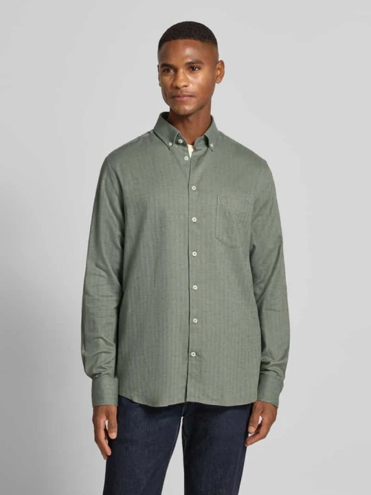 Zdjęcie produktu Koszula casualowa z listwą guzikową Bugatti Khaki