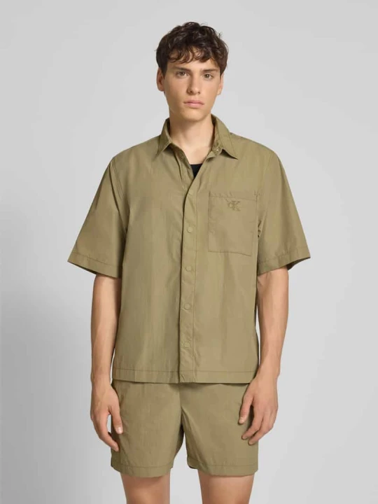 Zdjęcie produktu Koszula casualowa z listwą guzikową Calvin Klein Khaki
