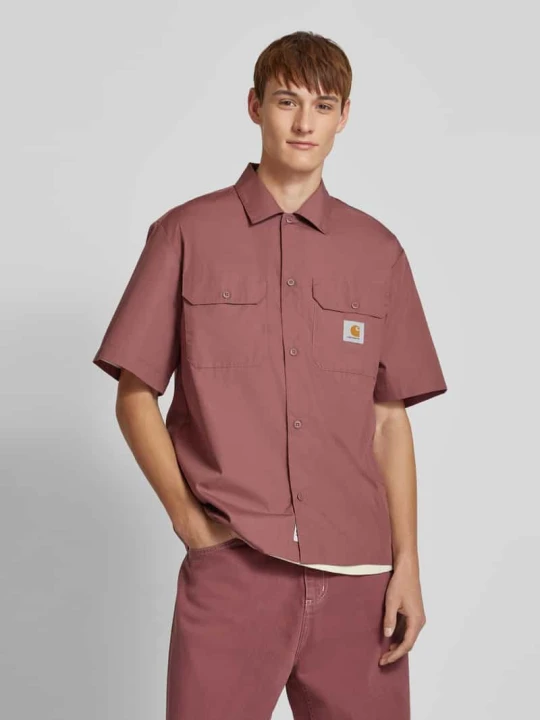 Zdjęcie produktu Koszula casualowa z listwą guzikową Carhartt WIP Brudnoróżowy