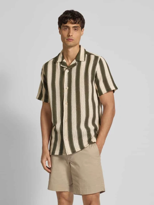 Zdjęcie produktu Koszula casualowa z listwą guzikową lindbergh Khaki