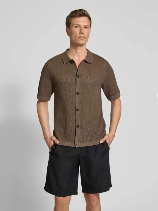 Zdjęcie produktu Koszula casualowa z listwą guzikową model ‘AARTO’ Jack&Jones Średniobrązowy