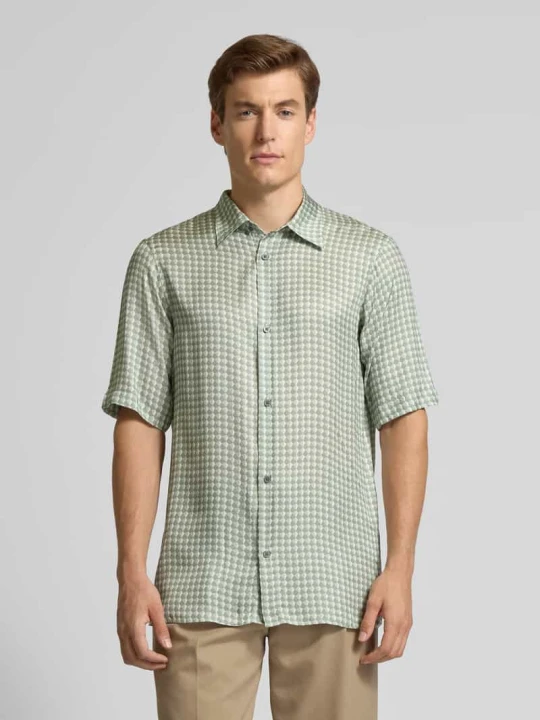 Zdjęcie produktu Koszula casualowa z listwą guzikową model ‘CAMICIA’ Armani Exchange Miętowy