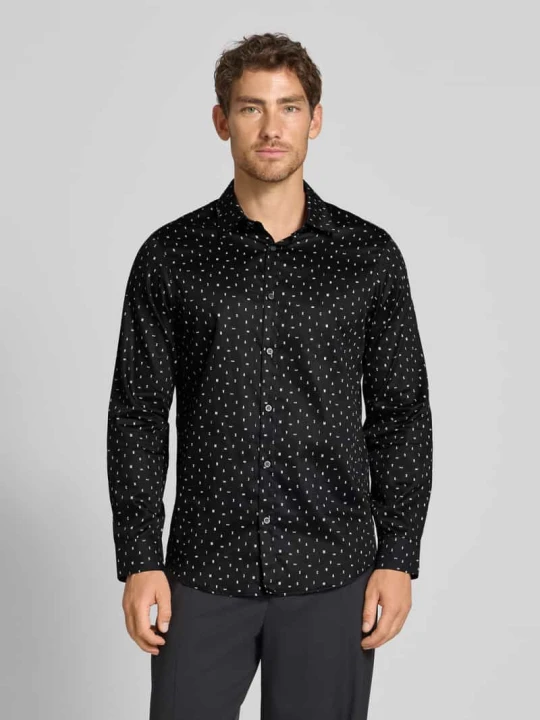 Zdjęcie produktu Koszula casualowa z listwą guzikową model ‘CAMICIA’ Armani Exchange Czarny