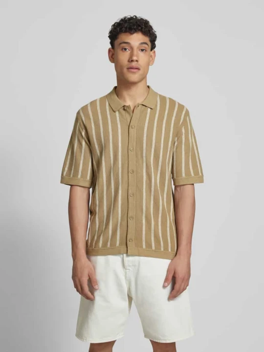 Zdjęcie produktu Koszula casualowa z listwą guzikową model ‘EMIL’ Jack&Jones Beżowy