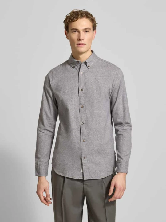 Zdjęcie produktu Koszula casualowa z listwą guzikową model ‘LUBARKLEY’ Jack&Jones Średnioszary