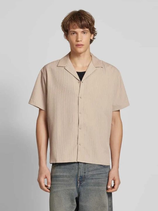 Zdjęcie produktu Koszula casualowa z listwą guzikową model ‘MASSIMO’ Jack&Jones Beżowy
