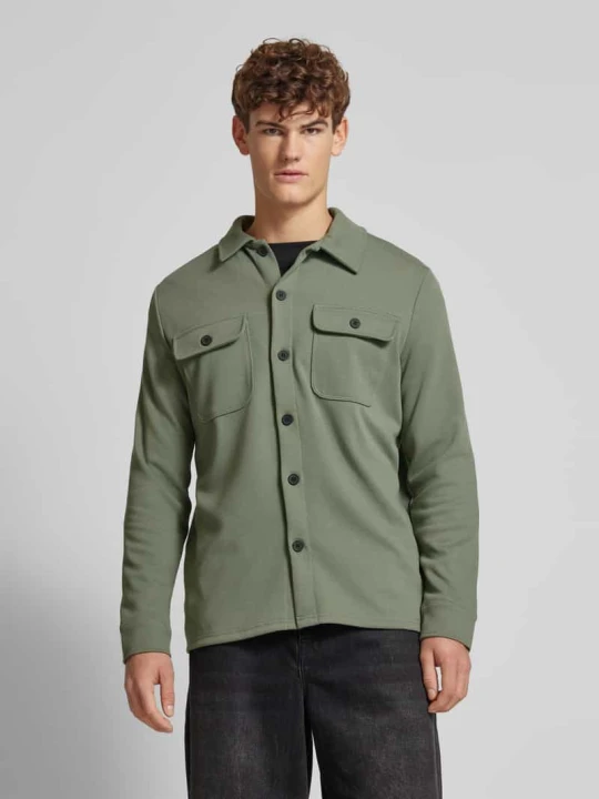 Zdjęcie produktu Koszula casualowa z listwą guzikową Model 'NEWKODYL' Only & Sons Khaki