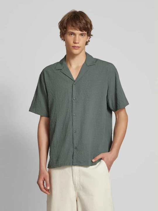 Zdjęcie produktu Koszula casualowa z listwą guzikową model ‘PABLO’ Jack&Jones Ciemnozielony