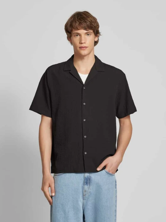 Zdjęcie produktu Koszula casualowa z listwą guzikową model ‘PABLO’ Jack&Jones Czarny