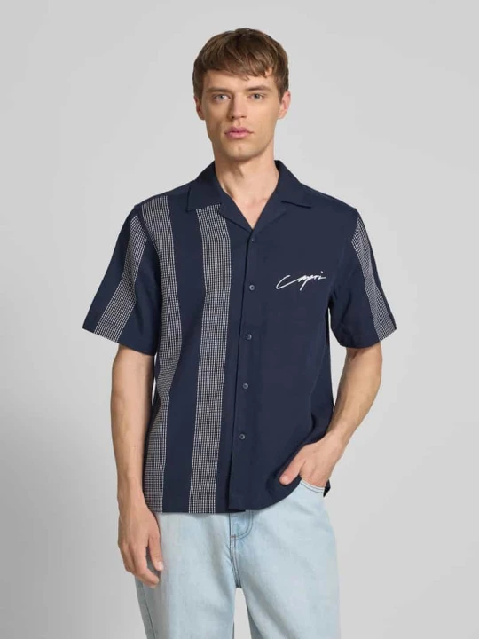 Zdjęcie produktu Koszula casualowa z listwą guzikową model ‘SEIO’ Only & Sons Ciemnoniebieski