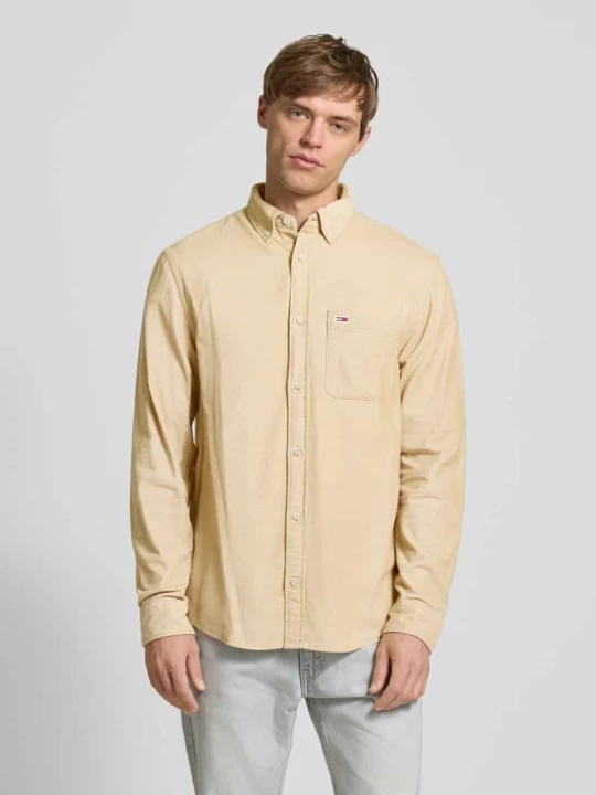 Zdjęcie produktu Koszula casualowa z listwą guzikową Tommy Jeans Beżowy