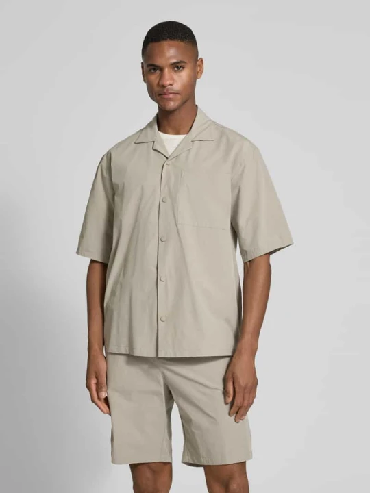 Zdjęcie produktu Koszula casualowa z listwą z zatrzaskami Jake*s Khaki
