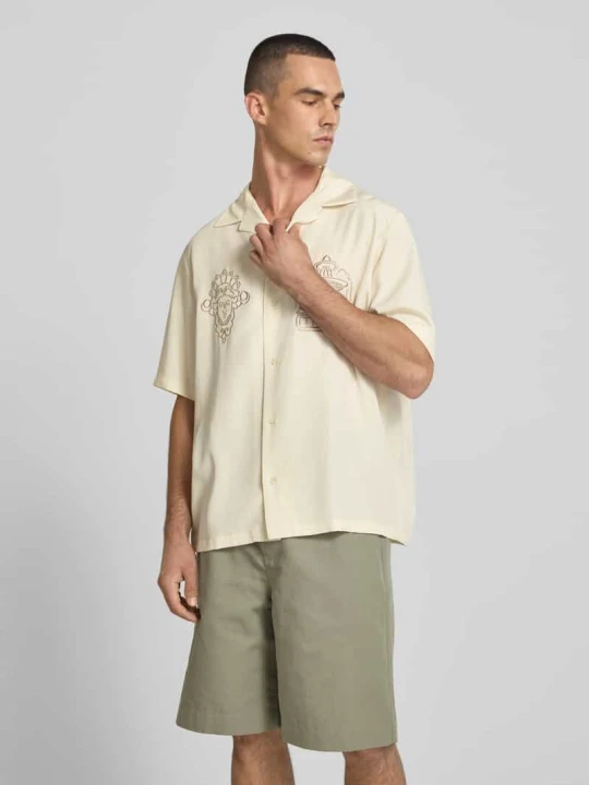 Zdjęcie produktu Koszula casualowa z mieszanki lyocellu Maison Kitsuné Beżowy