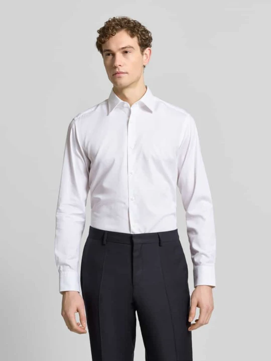 Zdjęcie produktu koszula casualowa o kroju regular fit z mieszanki bawełny model 'H-JOE-K-C1-261' Boss Biały