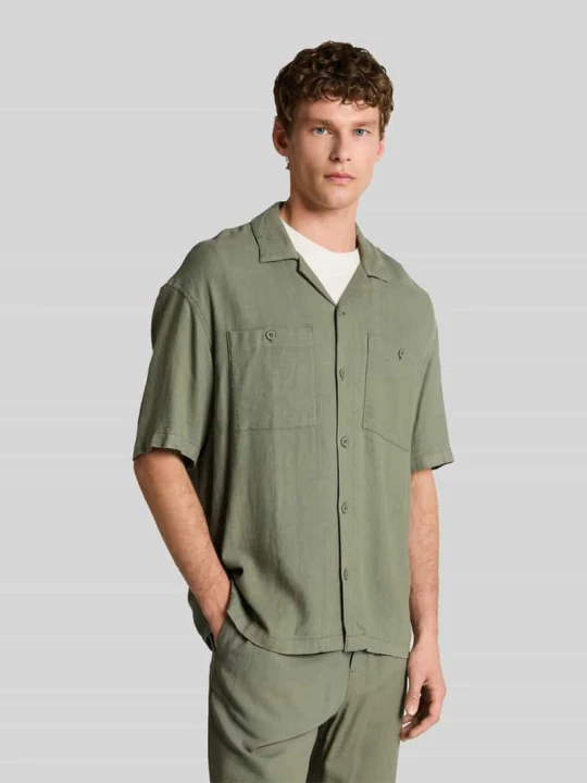 Zdjęcie produktu Koszula casualowa o kroju loose fit z mieszanki lnu i wiskozy Tom Tailor Miętowy
