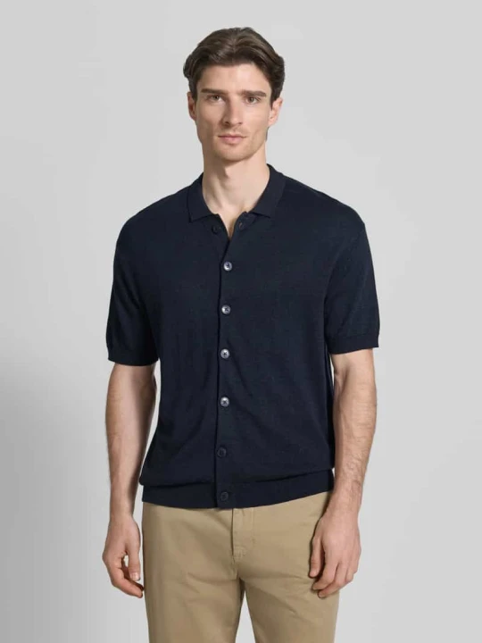 Zdjęcie produktu Koszula casualowa z rękawem o dł. 1/2 model 'BELLS' Casual Friday Granatowy