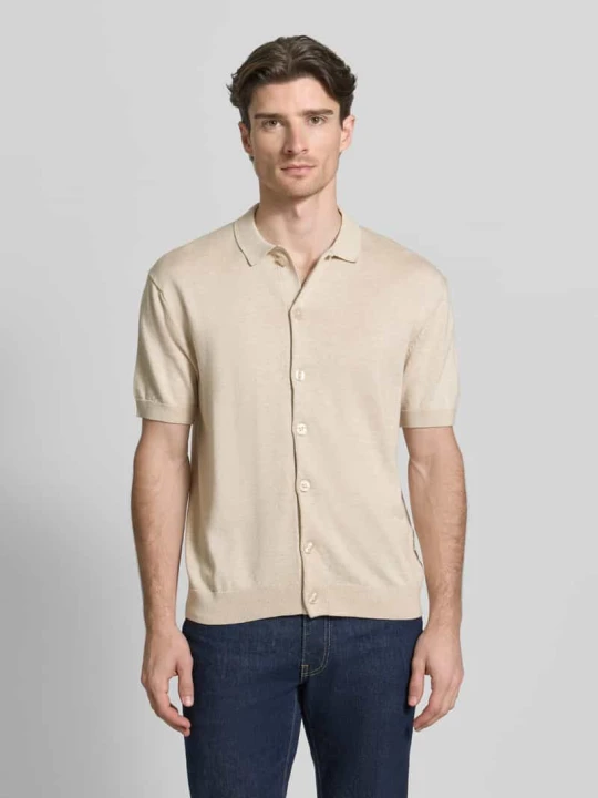 Zdjęcie produktu Koszula casualowa z rękawem o dł. 1 / 2 model 'BELLS' Casual Friday Piaskowy melanż