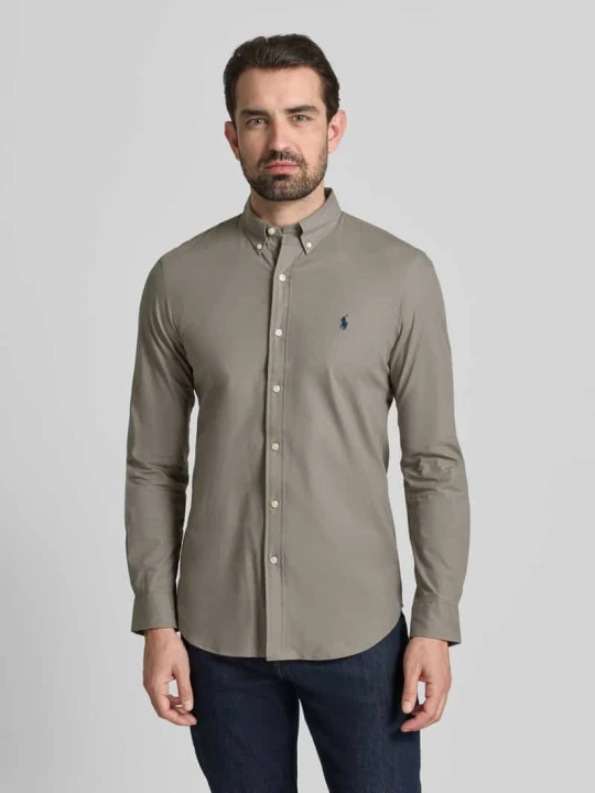 Zdjęcie produktu Koszula casualowa z wyhaftowanym logo Polo Ralph Lauren Antracytowy