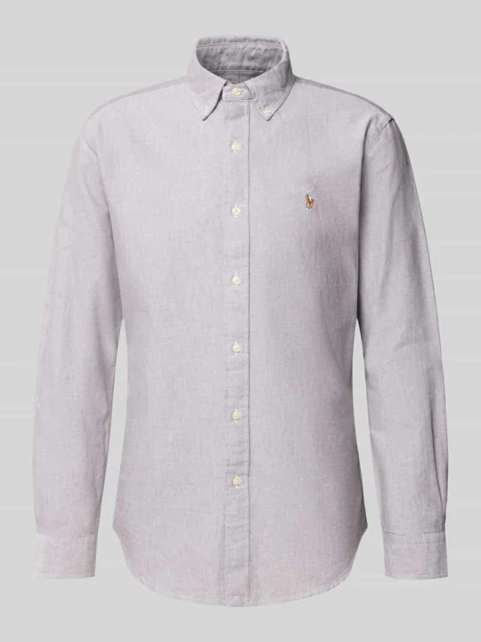 Zdjęcie produktu Koszula casualowa o kroju custom fit z wyhaftowanym logo Polo Ralph Lauren Średniobrązowy