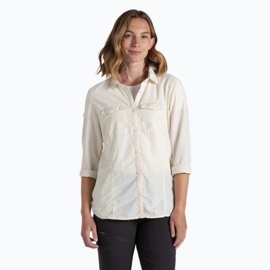 Zdjęcie produktu Koszula damska Craghoppers NosiLife Adventure Long Sleeved Shirt III sea salt Beżowy
