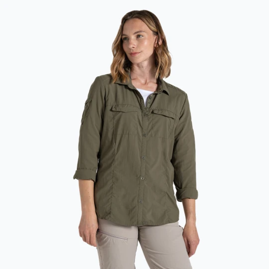 Zdjęcie produktu Koszula damska Craghoppers NosiLife Adventure Long Sleeved Shirt III wild olive Zielony