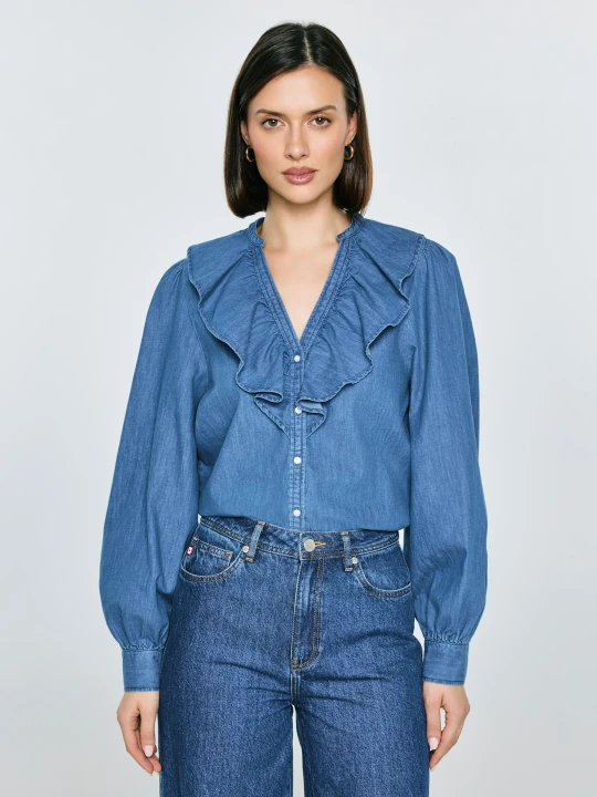Zdjęcie produktu koszula damska jeansowa niebieska irina 392 Big Star