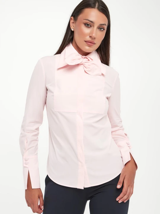 Zdjęcie produktu Koszula damska popelinowa z kokardą ELISABETTA FRANCHI