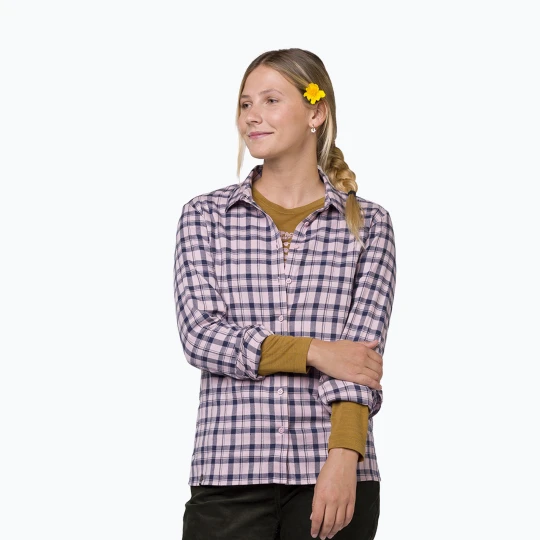 Zdjęcie produktu Koszula damska Salewa Fanes Flannel 5PL zephyr / navy blazer Różowy