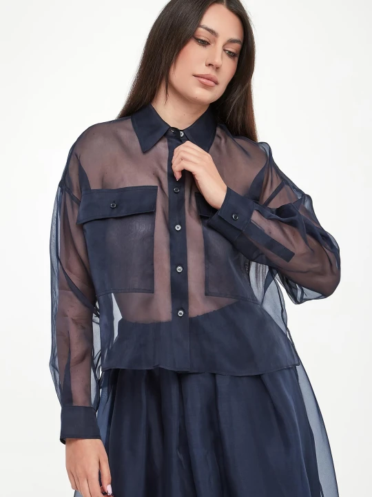 Zdjęcie produktu Koszula damska z jedwabnej organzy Colomba WEEKEND MAX MARA