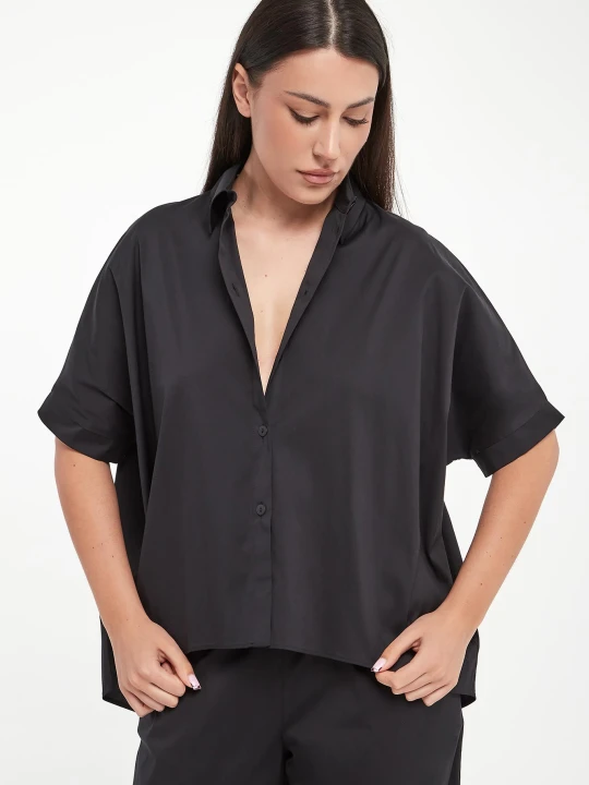 Zdjęcie produktu Koszula damska z krótkim rękawem Pittura MAX MARA BEACHWEAR