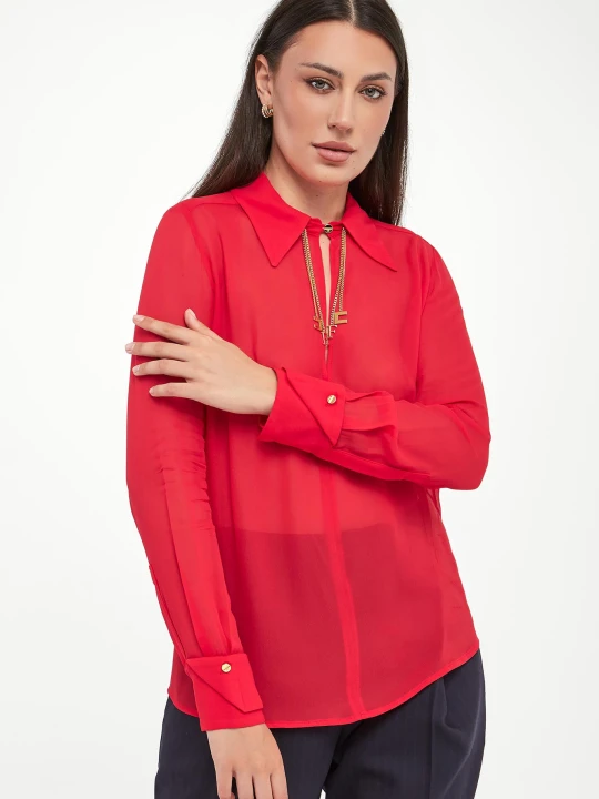 Zdjęcie produktu Koszula damska z łańcuszkami ELISABETTA FRANCHI