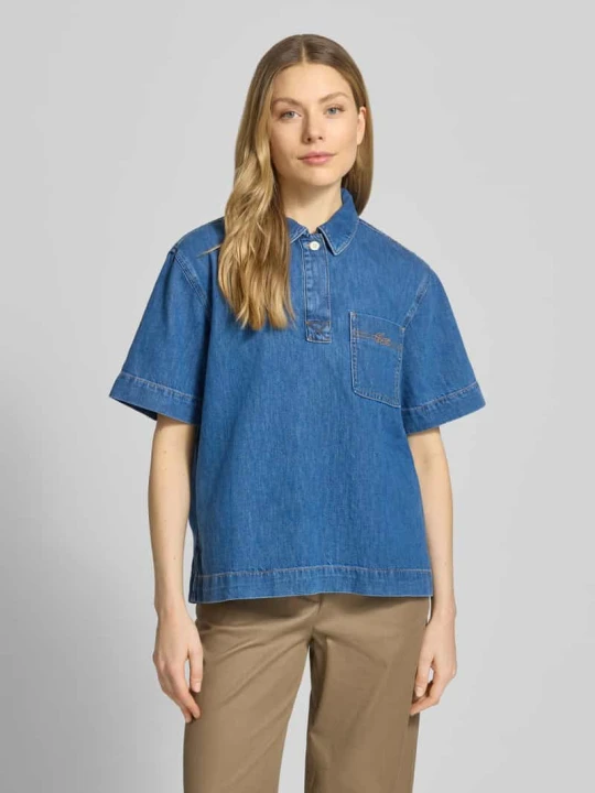 Zdjęcie produktu Koszula dżinsowa o kroju regular fit z czystej bawełny Lacoste Jeansowy niebieski