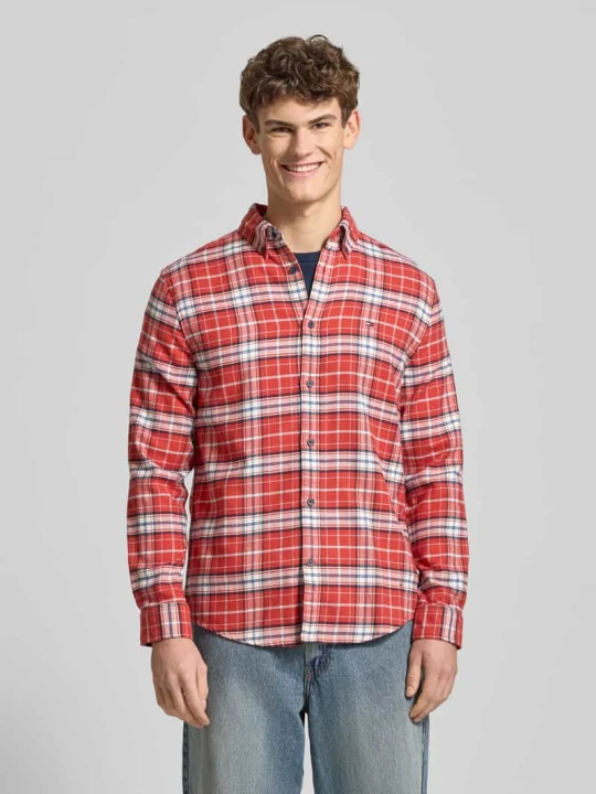 Zdjęcie produktu Koszula flanelowa o kroju regular fit z czystej bawełny Tommy Jeans Jasnoczerwony