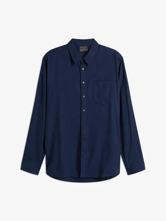 Zdjęcie produktu Koszula flanelowa z czystej bawełny, regular fit BonPrix niebieski