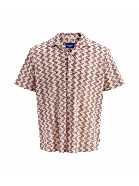 Zdjęcie produktu Koszula Jack&Jones ciemnoczerwony melanż