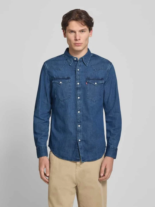 Zdjęcie produktu Koszula jeansowa o kroju regular fit z czystej bawełny model 'BARSTOW WESTERN STANDARD' Levi's Niebieski
